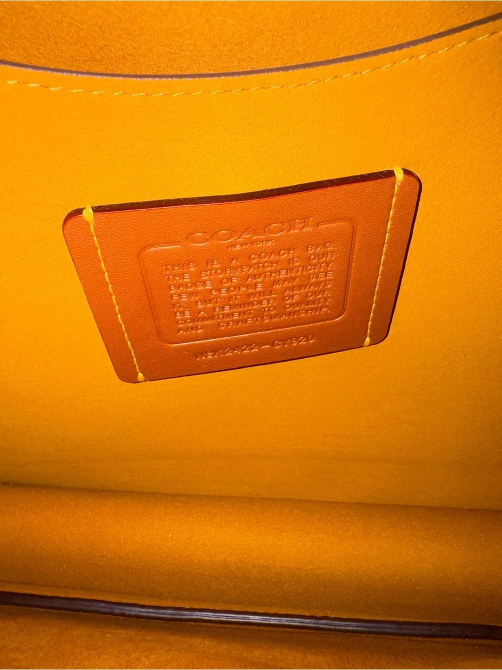 Coach Brown Leather Shoulder Bag with Gold Hardware - Picture 10 of 15